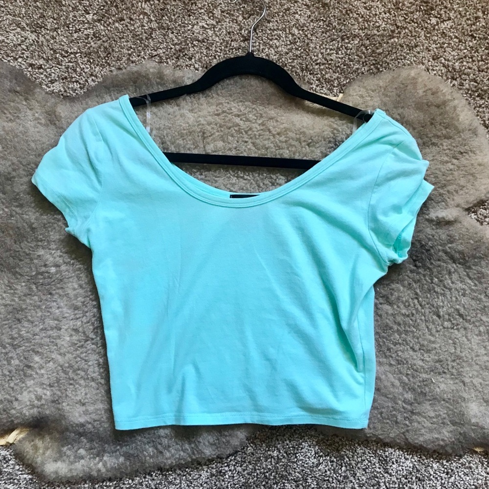 Wet Seal Mint Crop Top